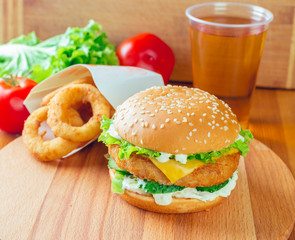 Fresh tasty burger