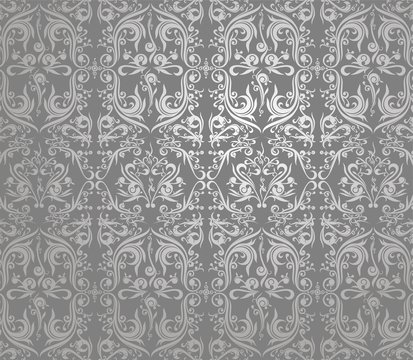 Wallpaper Silver Ethnic Abstract Yogyakarta