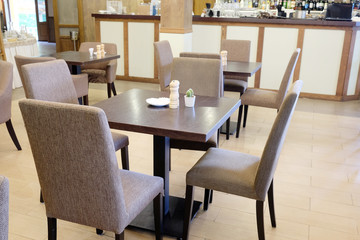 Interior of restaurant