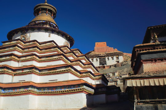 Kumbum or Tashigomang pagoda-Pelkhor Chode monastery. Gyantse-Tibet. 1632
