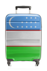 Suitcase with national flag series - Uzbekistan