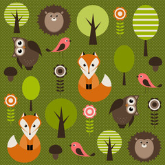 Forest with animals