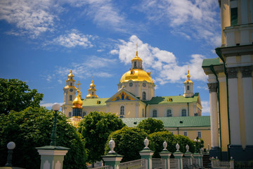 Fototapeta na wymiar Dormition Cathedral of Pochayiv Monastery