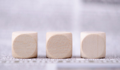 Three dice