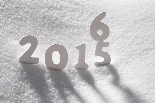 White Christmas Word 2016 2015 On Snow
