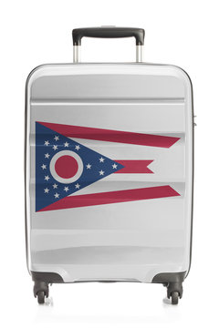 Suitcase with US state flag series - Ohio