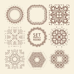 Vintage decorative elements. Vector illustration.