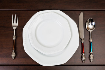 Hinterrgrund - Besteck retro