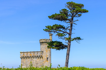 Fototapeta premium ancient fortress, Bayona, Galicia, Spain