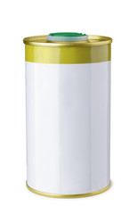 Olive oil tin can