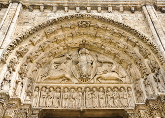 Obraz premium Arte gótico, catedral de Chartres, Francia, Europa