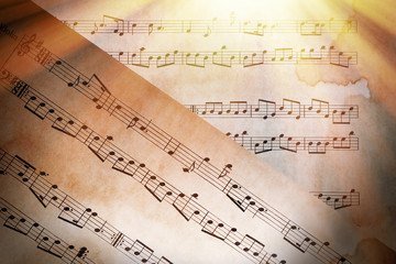 Music notes background
