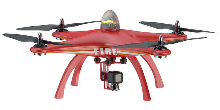 Fire Drone quadrocopter