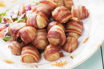 Bacon and potato rolls