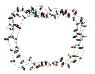Toy Christmas Lights Border