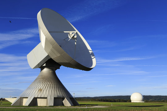 A satellite dish in Bavaria Germany