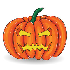 Pumpkin halloween face