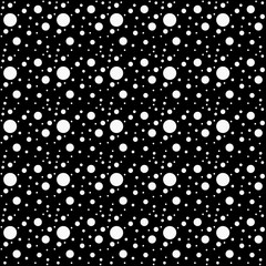 White and Black Polka Dot  Abstract Design Tile Pattern Repeat B