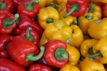 Red and Yellow peppers
