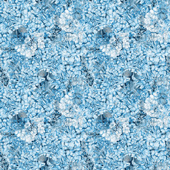 Seamless pattern. Watercolor blue hydrangea, lavender, currant. Illustration of flowers. Vintage. Can be used for gift wrapping paper, birthday, mother's day. Gentle, cute background.