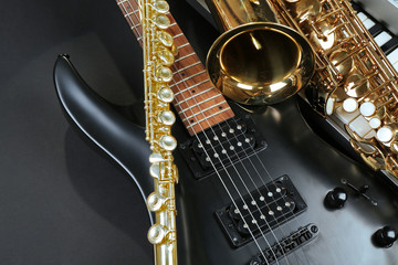 Obraz premium Musical instruments, closeup