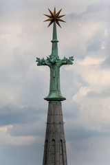 koelner dom tower top in germany