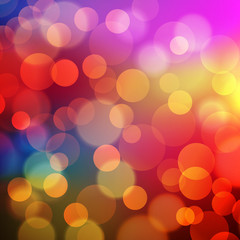 Abstract Golden Holiday Background bokeh effect