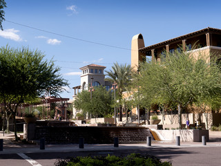 Water feature in Scottsdale Arizona USA