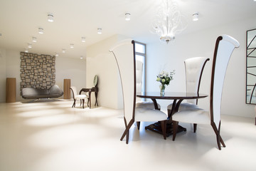 Exclusive interior with modern furniture