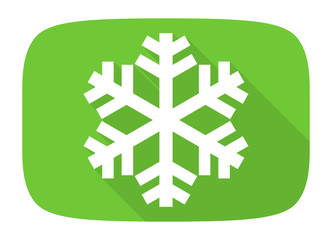 snow flat design modern icon