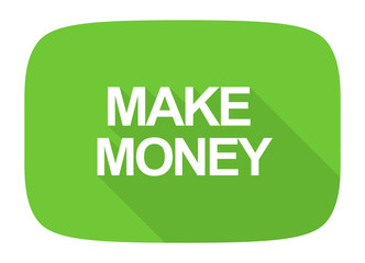 make money flat design modern icon