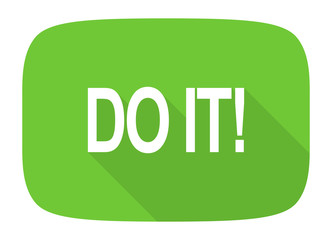 do it flat design modern icon