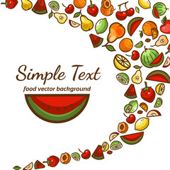 fruit pattern background