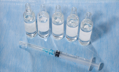 syringe and ampule