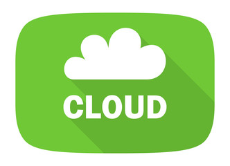 Obraz premium cloud flat design modern icon