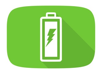 battery flat design modern icon