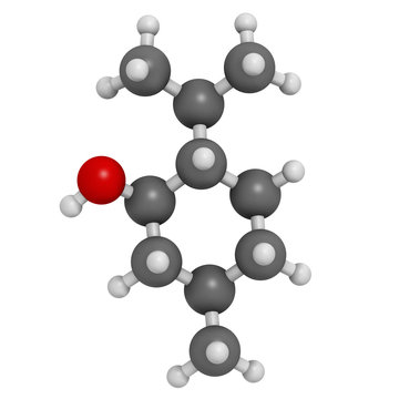 Menthol molecule. Present in peppermint, corn mints, etc. 