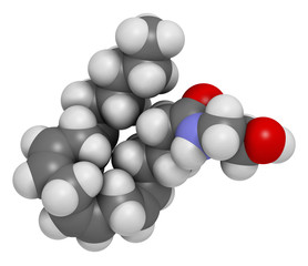 Anandamide endogenous cannabinoid neurotransmitter molecule. 