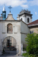 Fototapeta na wymiar Benedictine monastery in Lviv, Ukraine.