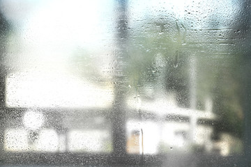Misted window background