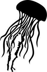 Obraz premium Jellyfish silhouette