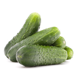 Cucumber vegetable  isolated on white background cutout