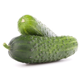 Cucumber vegetable  isolated on white background cutout