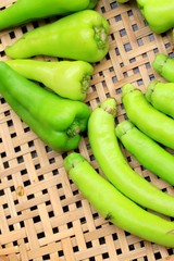 fresh green bell pepper