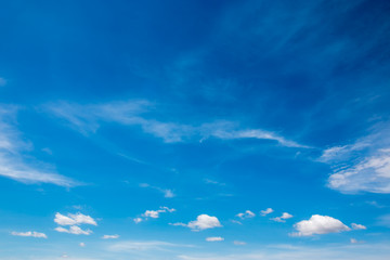 blue sky  with tiny clouds