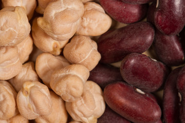 chickpeas with red beans macro