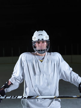 hockey player portrait