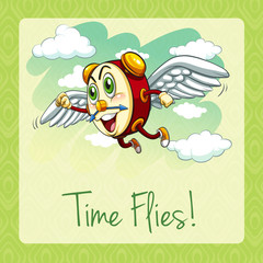 Old idiom time flies