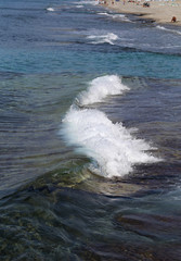 beautiful sea wave with