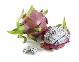 thai fruit ,Dragon fruit on white background